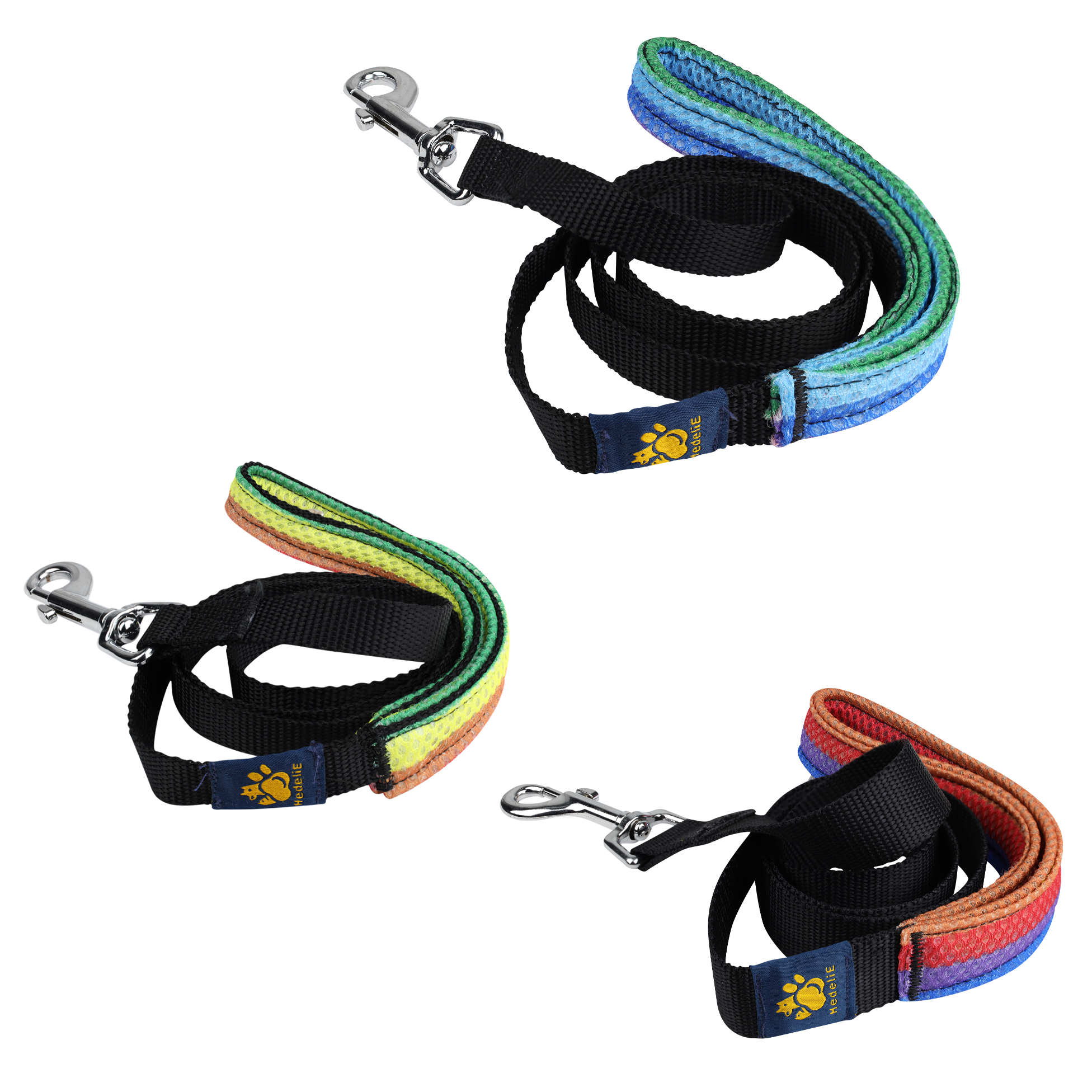 Trio Nylon Dog Leash with Mesh Padded Handle HedeliE